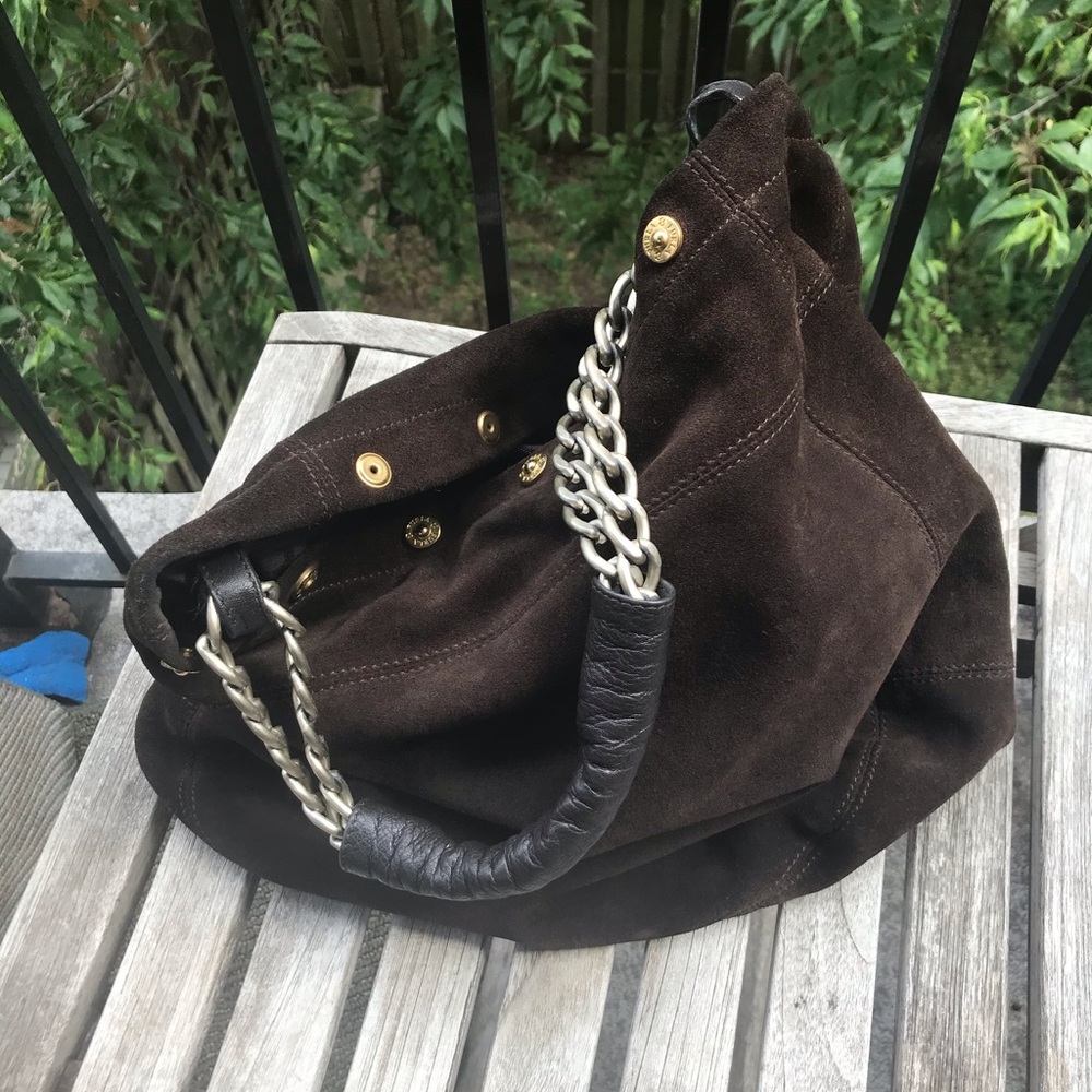 Furla suede leather bag !!!Firm